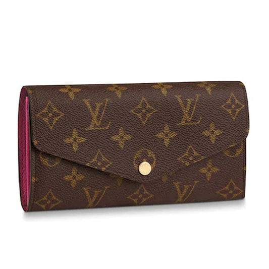 Louis Vuitton LV Women Sarah Wallet Monogram Coated Canvas-Rose