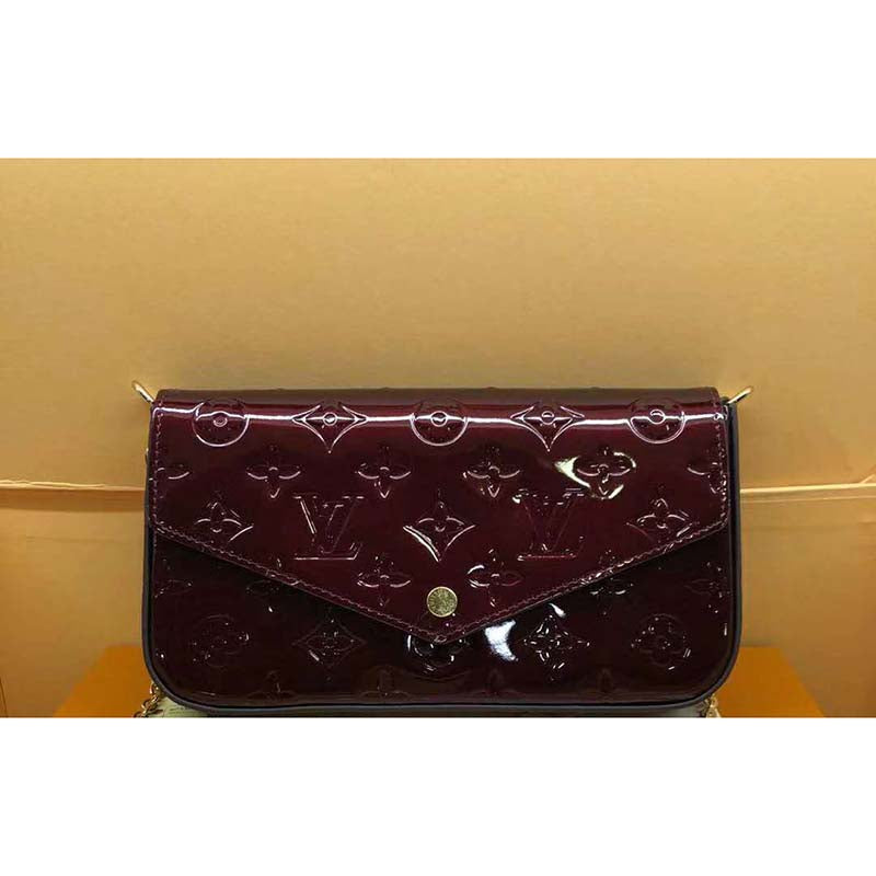 Louis Vuitton LV Women Sarah Wallet in Monogram Vernis Patent Calf