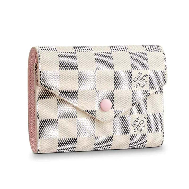 Louis Vuitton LV Women Victorine Wallet in Damier Azur Canvas