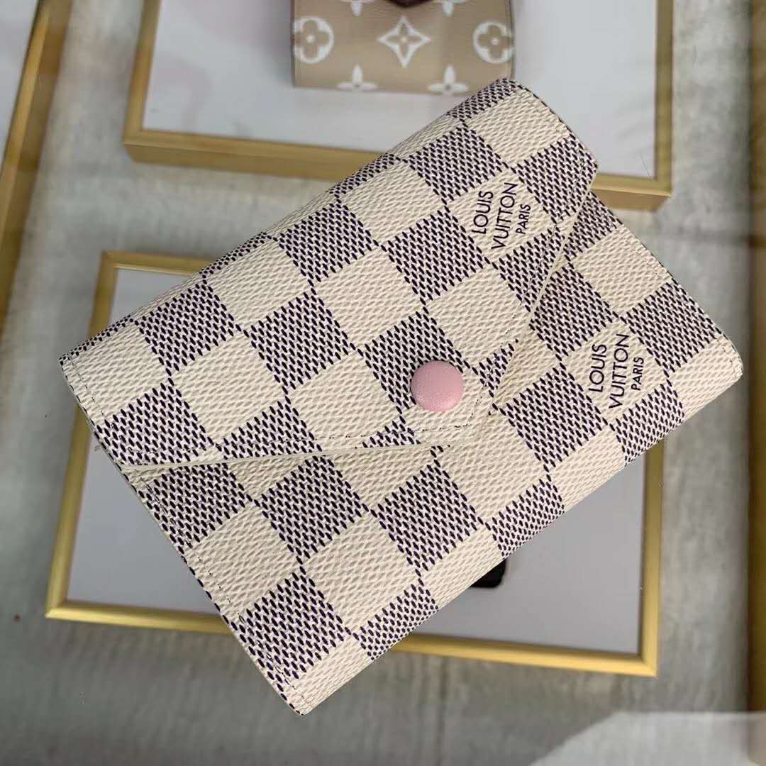 Louis Vuitton LV Women Victorine Wallet in Damier Azur Canvas