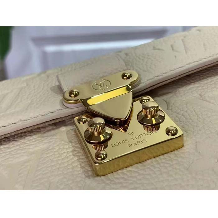 Louis Vuitton LV Women Wallet On Chain Métis Cream Monogram Empreinte Embossed Supple Grained Cowhide Leather