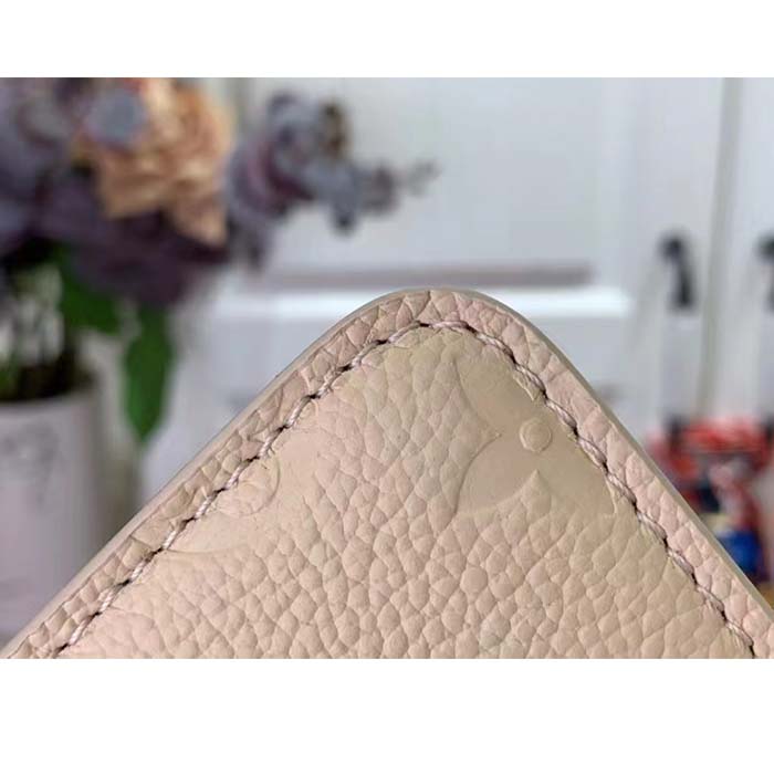 Louis Vuitton LV Women Wallet On Chain Métis Cream Monogram Empreinte Embossed Supple Grained Cowhide Leather