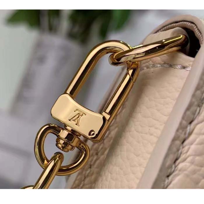 Louis Vuitton LV Women Wallet On Chain Métis Cream Monogram Empreinte Embossed Supple Grained Cowhide Leather