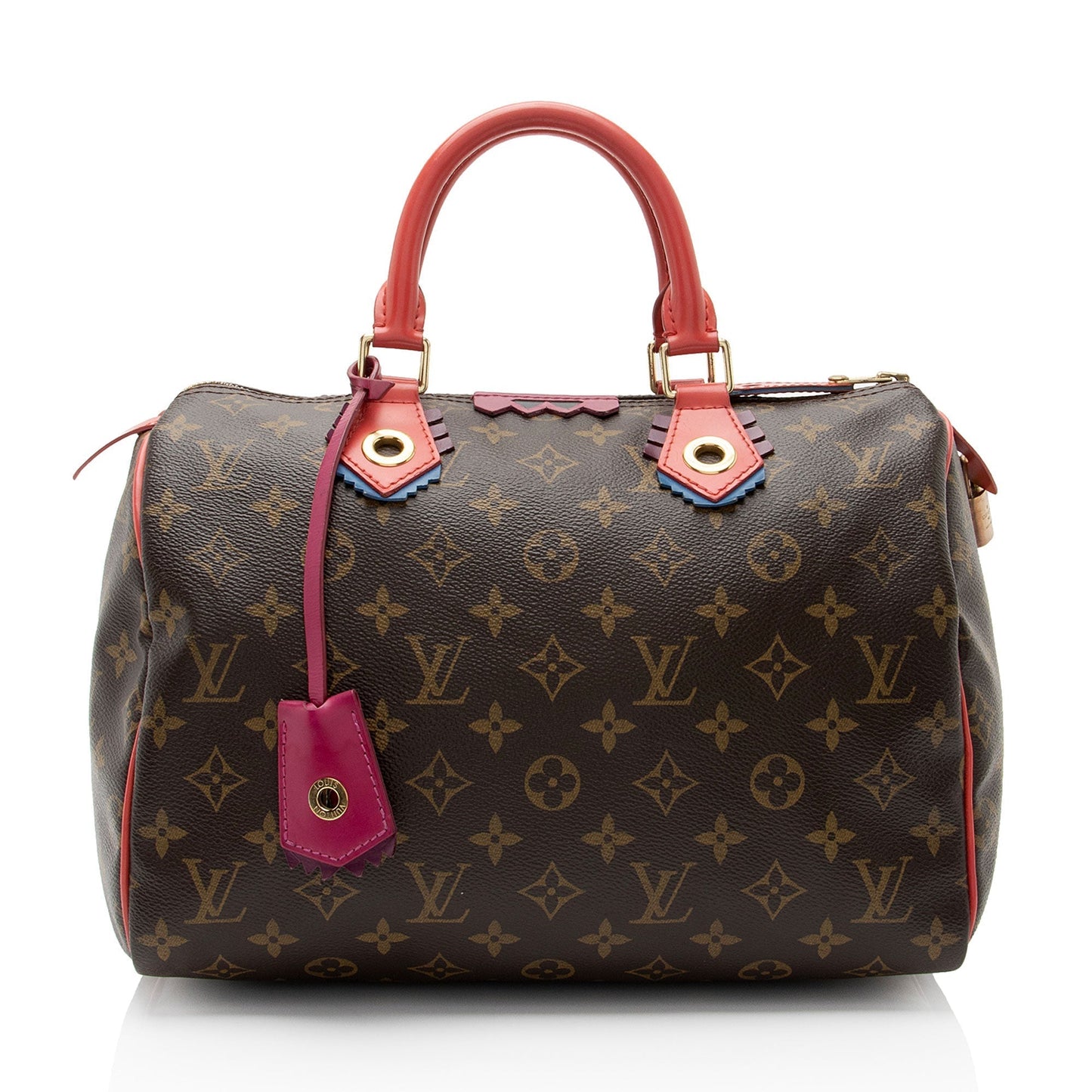 Louis Vuitton Limited Edition Monogram Canvas Totem Speedy 30 Satchel (SHF-IJxBaL)