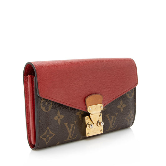 Louis Vuitton Monogram Canvas Pallas Wallet (SHF-22270)