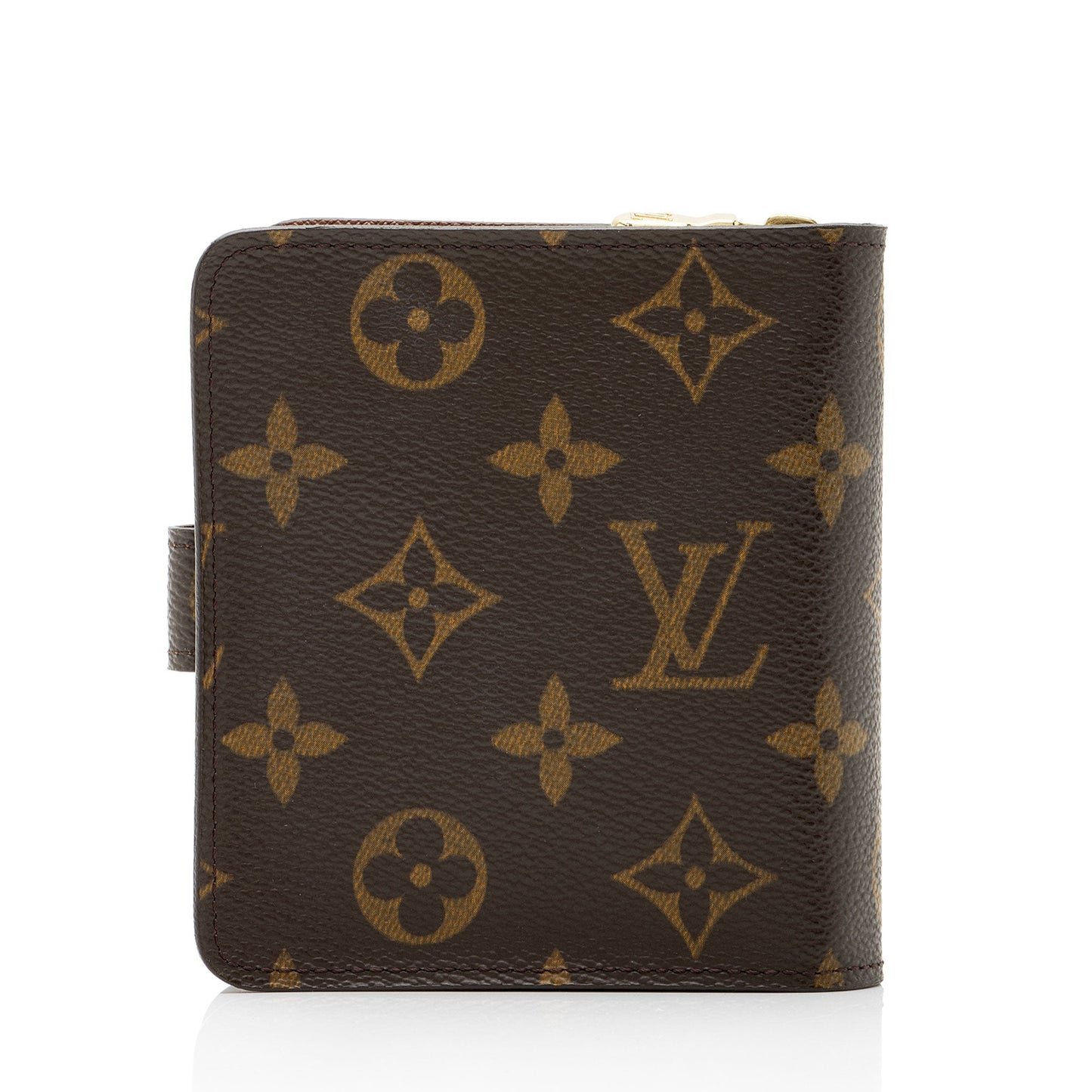 Louis Vuitton Monogram Canvas Zipped Compact Wallet (SHF-ZLqI9R)