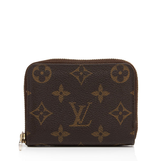 Louis Vuitton Monogram Canvas Zippy Coin Wallet (SHF-5Z4cmm)