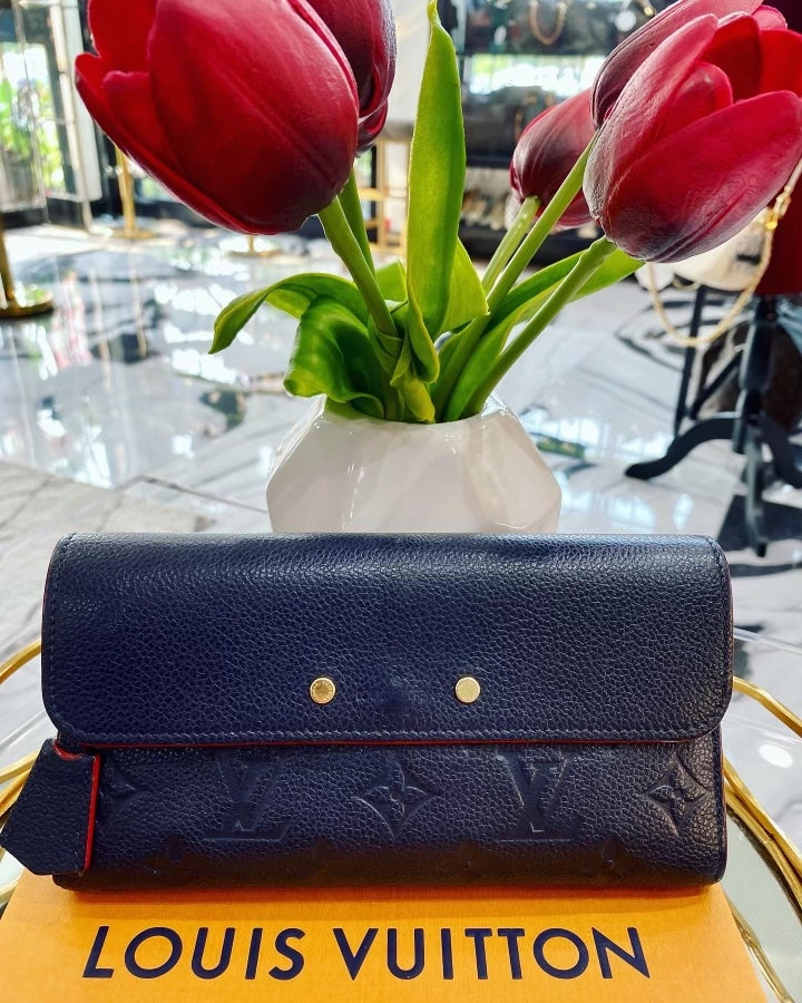 LOUIS VUITTON EMPREINTE LEATHER PONT NEUF WALLET