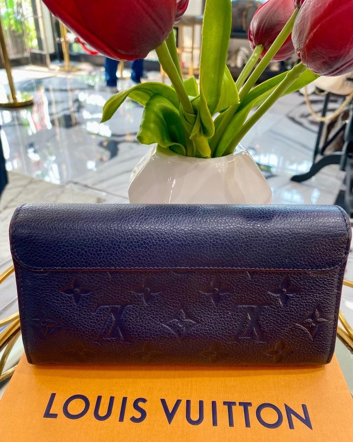 LOUIS VUITTON EMPREINTE LEATHER PONT NEUF WALLET