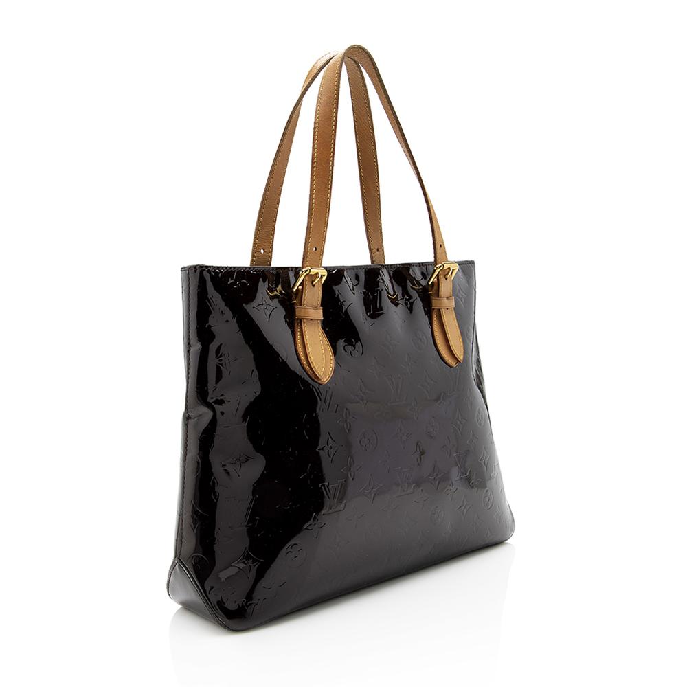 Louis Vuitton Monogram Vernis Brentwood Tote (SHF-14445)