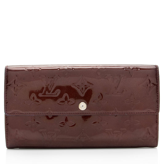 Louis Vuitton Monogram Vernis Sarah Wallet (SHF-1rZthq)