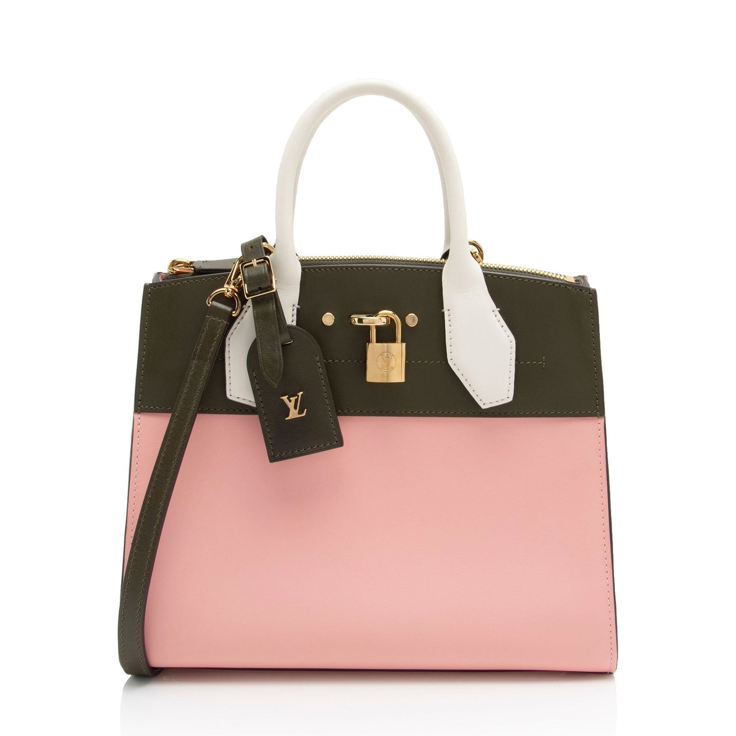 Louis Vuitton Taurillon CIty Steamer PM Tote (SHF-1H3ZRB)