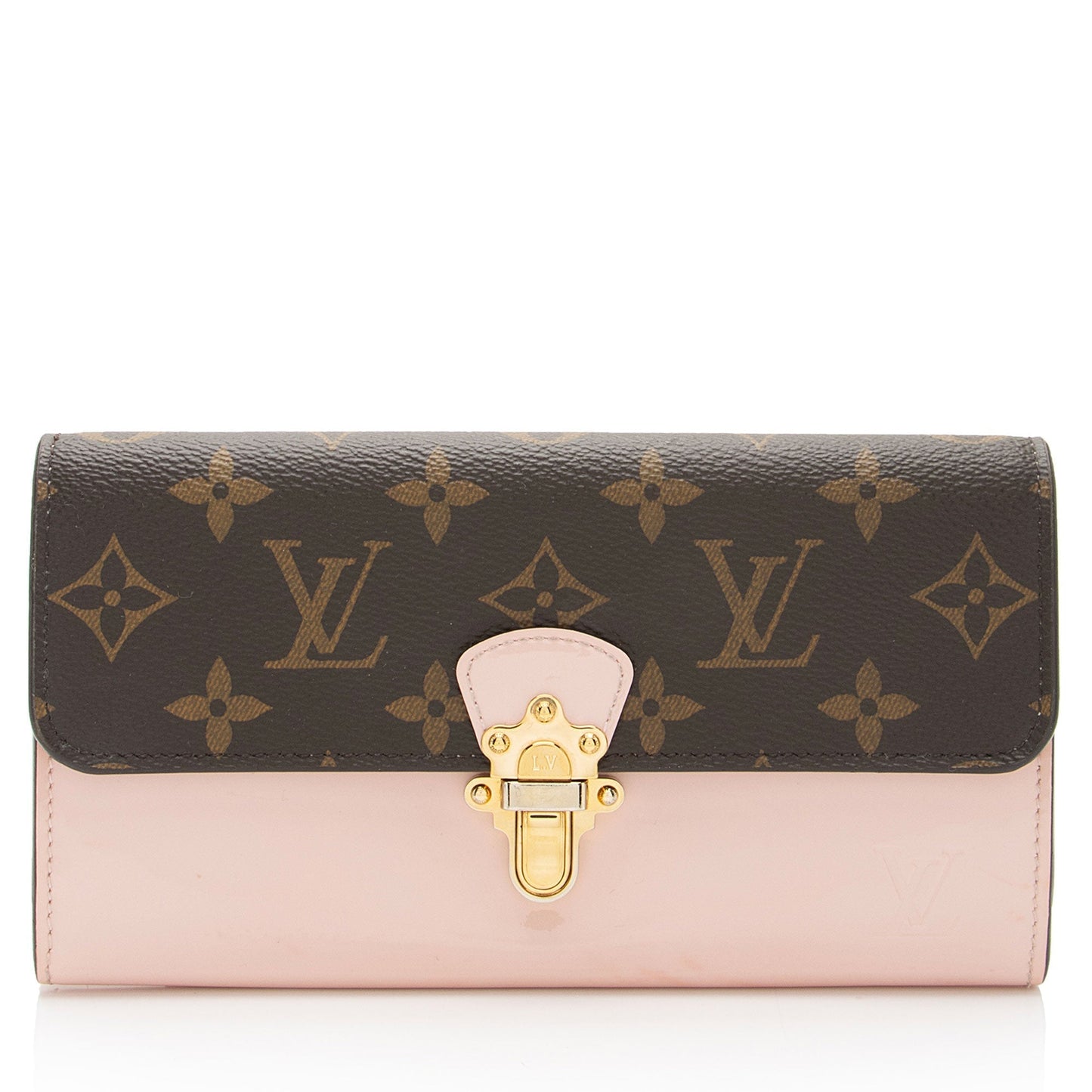 Louis Vuitton Vernis Monogram Canvas Cherrywood Wallet (SHF-LI7EqG)