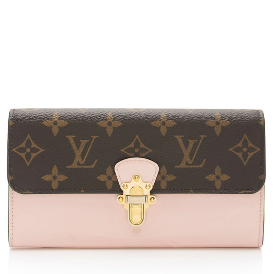 Louis Vuitton Vernis Monogram Canvas Cherrywood Wallet (SHF-LI7EqG)