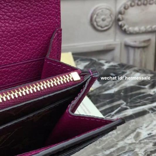 Louis Vuitton Pallas Wallet Monogram Canvas Grape