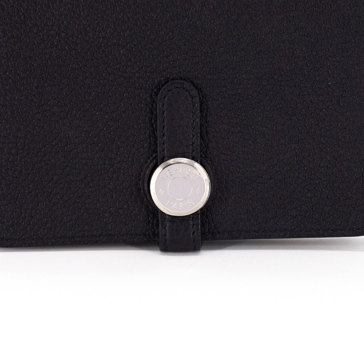 Hermes Dogon Compact Wallet Togo Noir - D Stamp