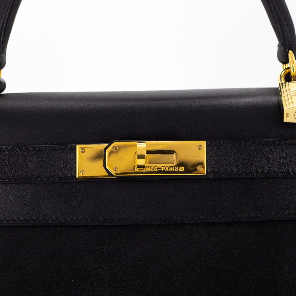 Hermes Vintage Kelly 28 Noir - [A]