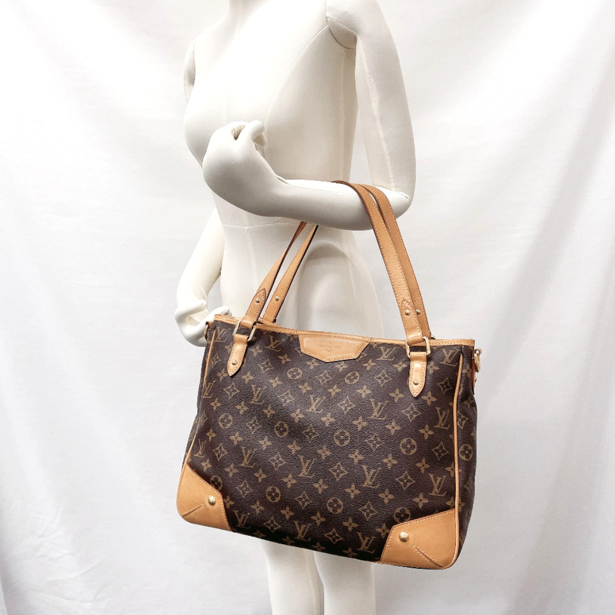 LOUIS VUITTON Tote Bag M41232 Estrela MM Monogram canvas Brown Women Used