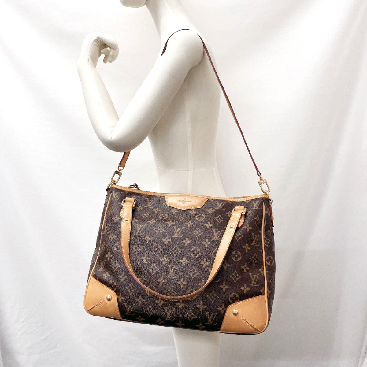 LOUIS VUITTON Tote Bag M41232 Estrela MM Monogram canvas Brown Women Used