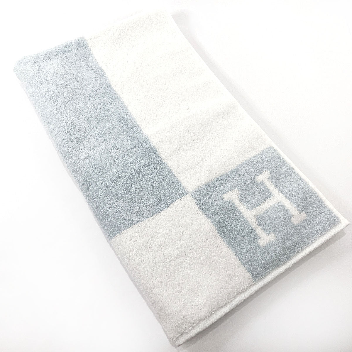 HERMES towel H102193M 03 Avalon cotton blue blue unisex New