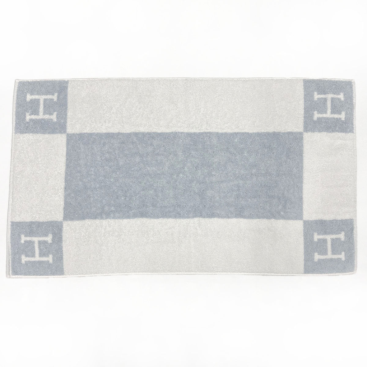 HERMES towel H102193M 03 Avalon cotton blue blue unisex New