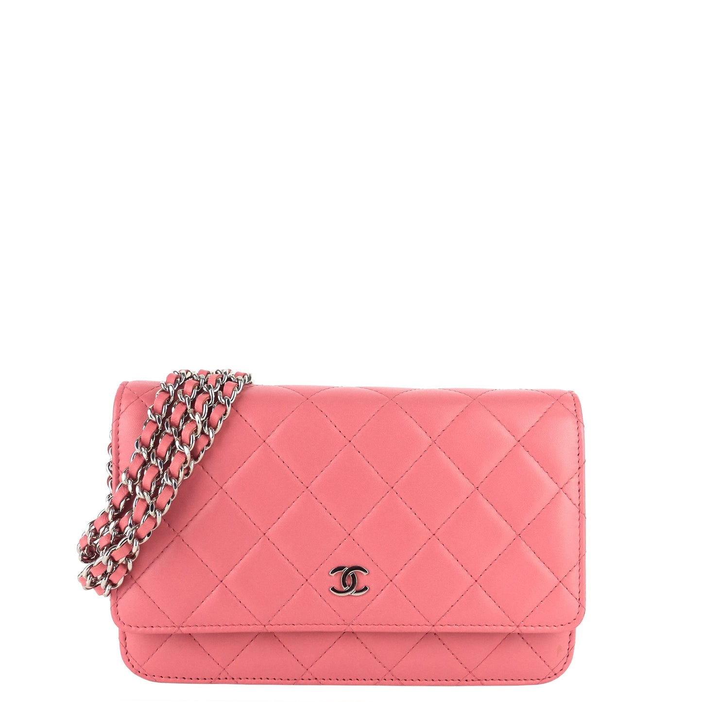 CHANEL Classic Lambskin Leather Wallet on Chain Bag