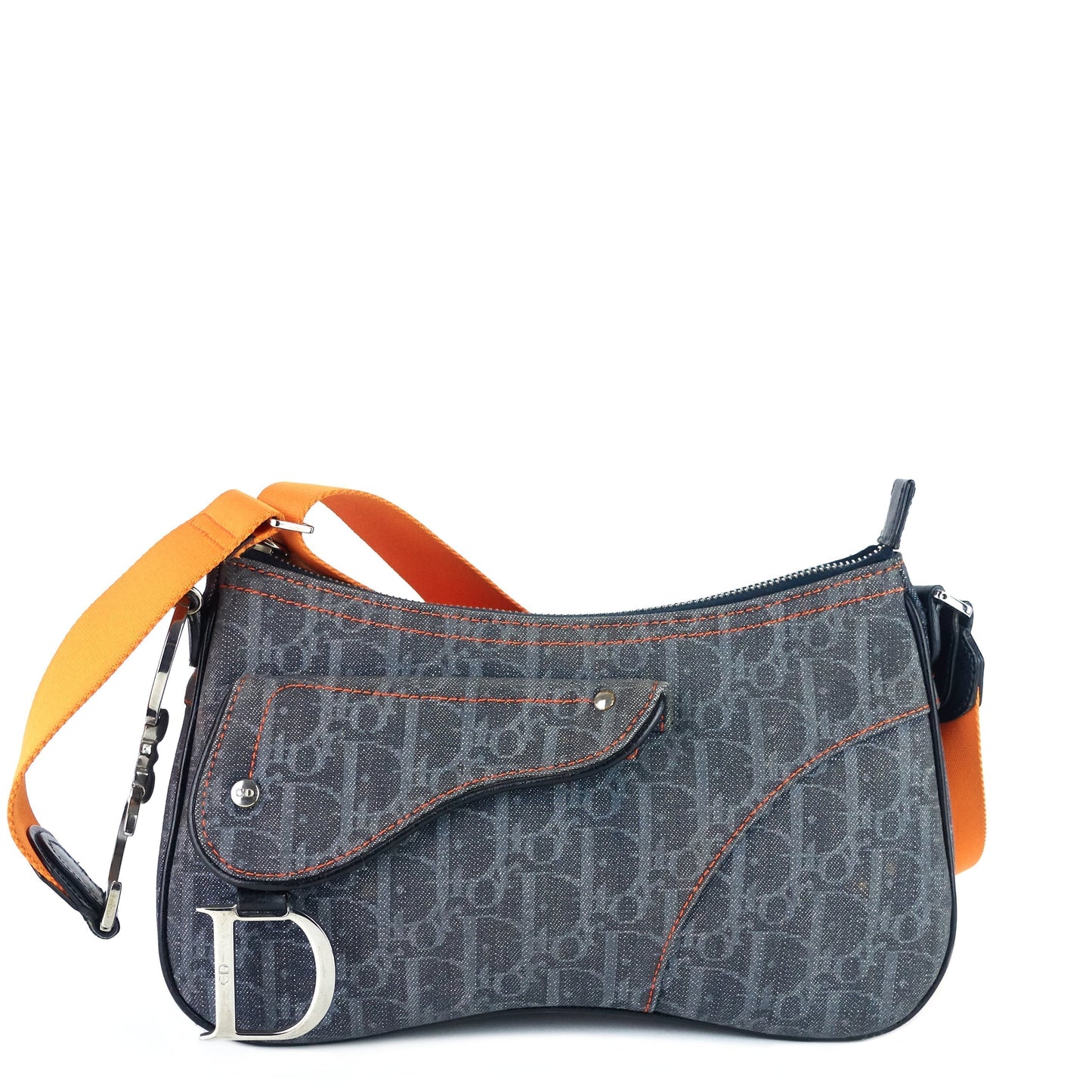 DIOR Flight Line Monogram Canvas Saddle Bag