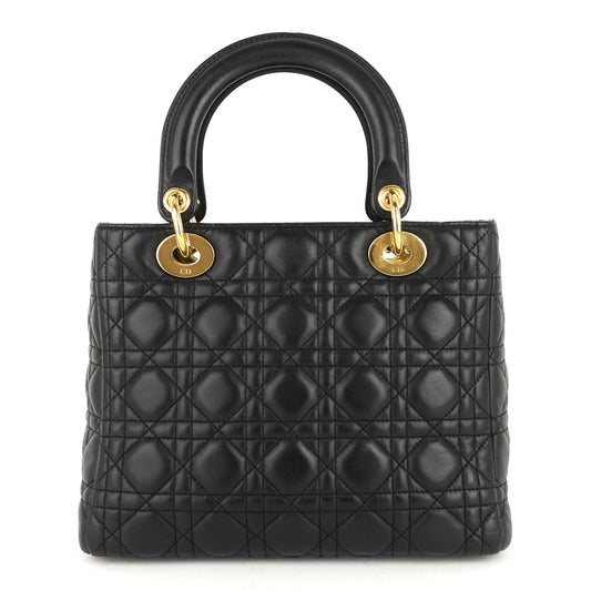 Lady Dior Medium Cannage Lambskin Bag