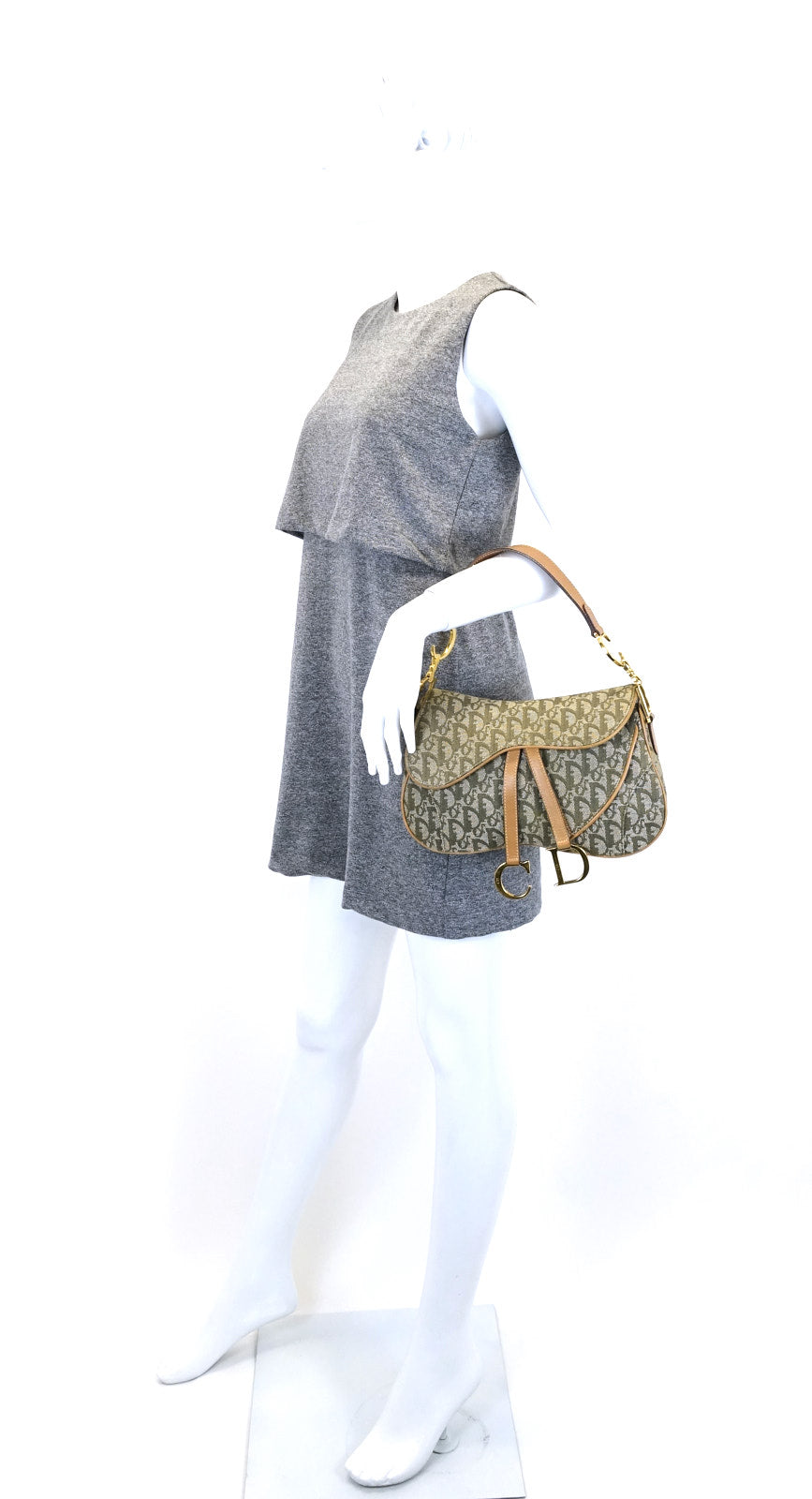 Double Saddle Diorissimo Canvas Bag