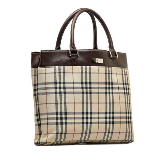 Brown Burberry House Check Tote