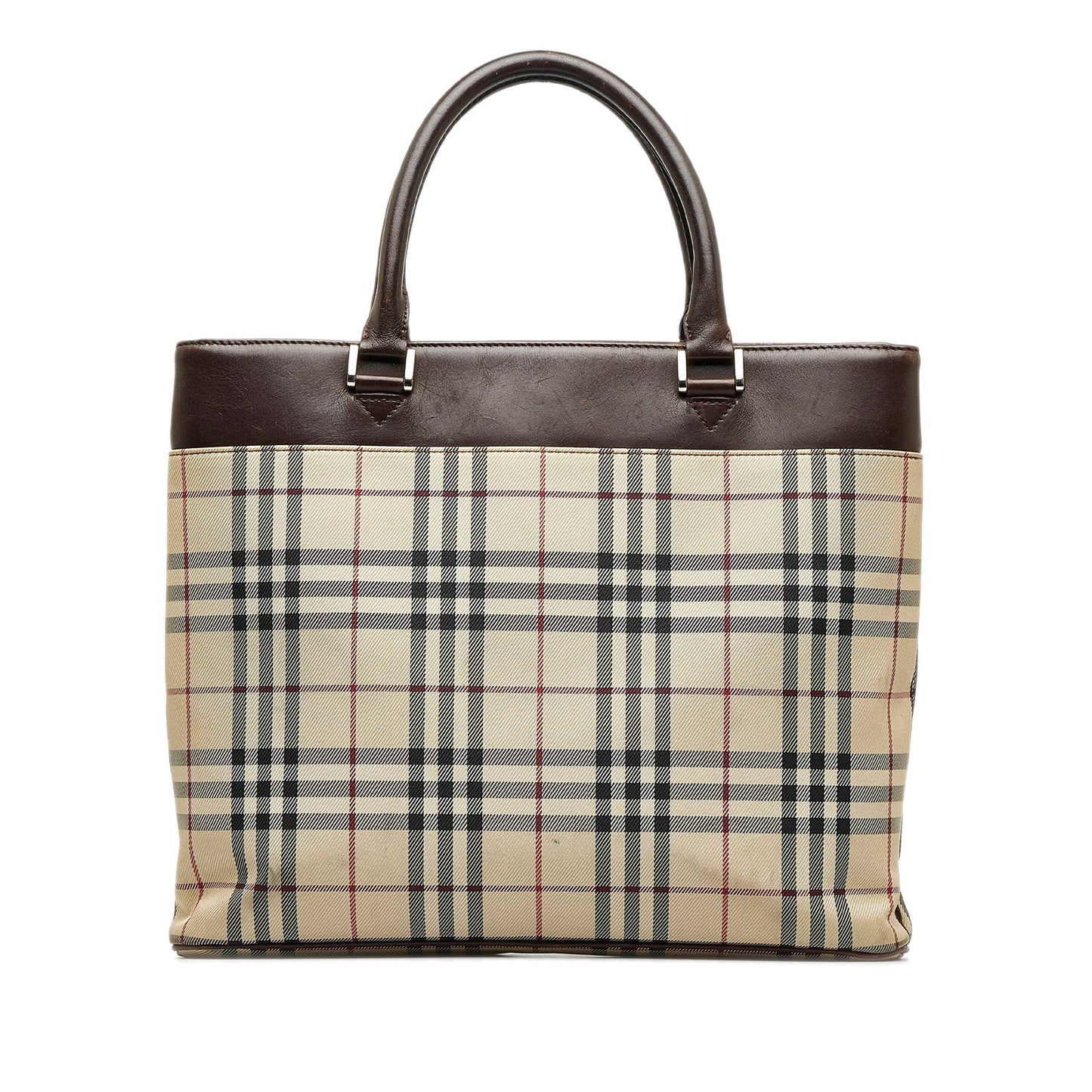 Brown Burberry House Check Tote