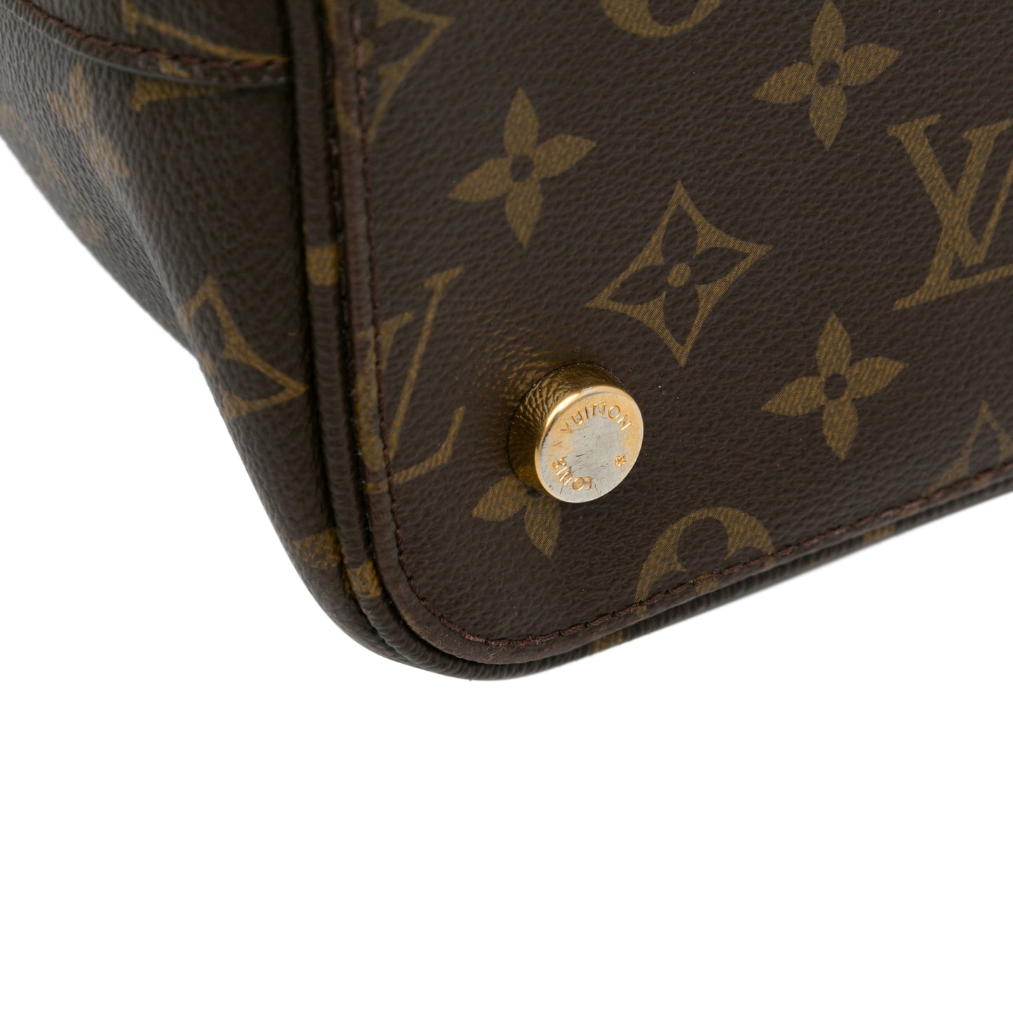 Brown Louis Vuitton Monogram Lockit MM Tote Bag