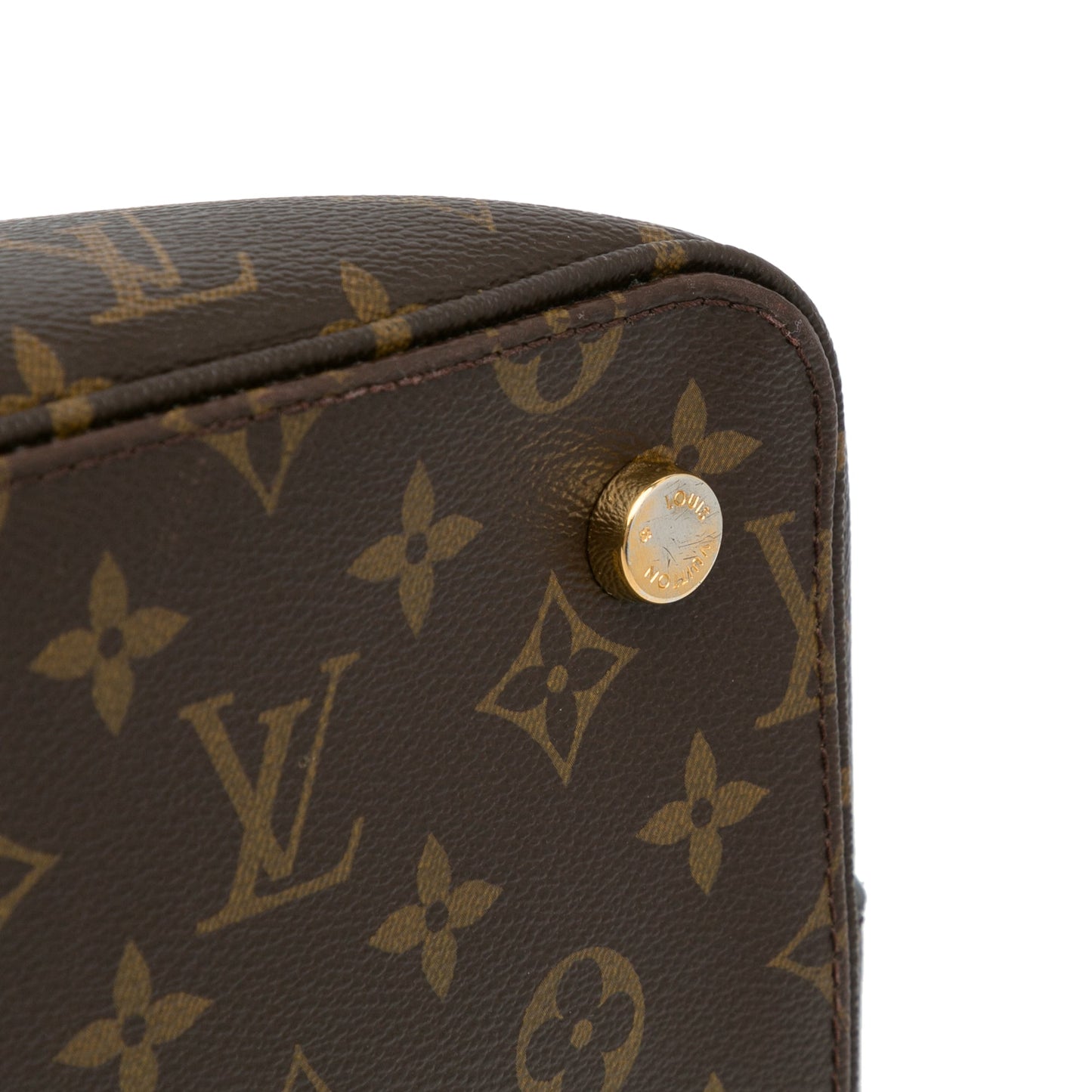 Brown Louis Vuitton Monogram Lockit MM Tote Bag