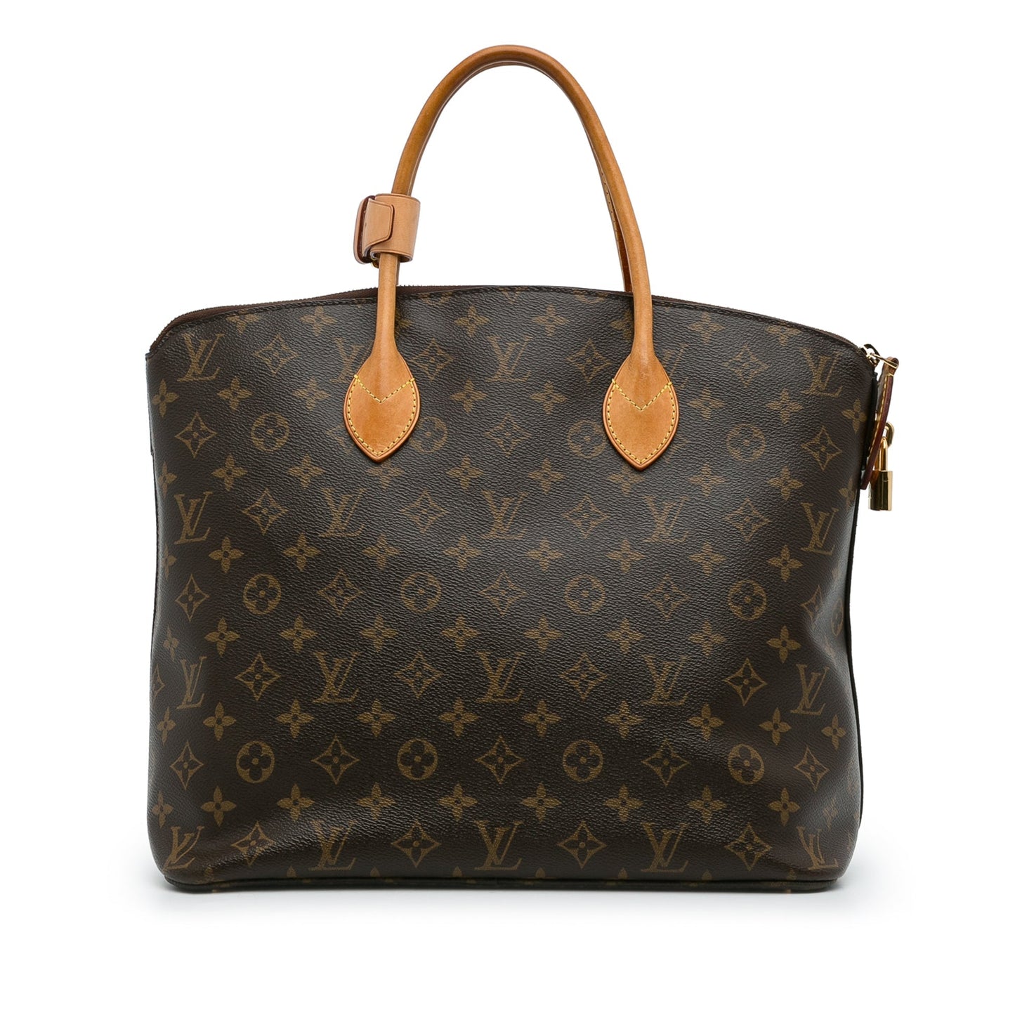 Brown Louis Vuitton Monogram Lockit MM Tote Bag