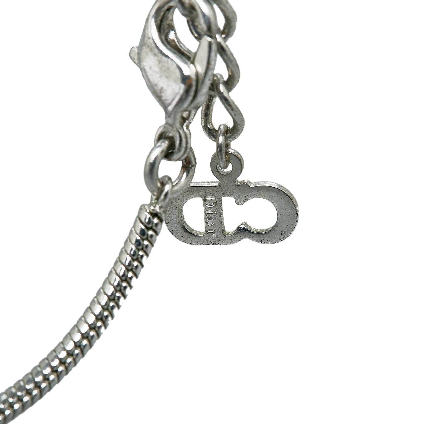 DIOR D Pendant Necklace Costume Necklace