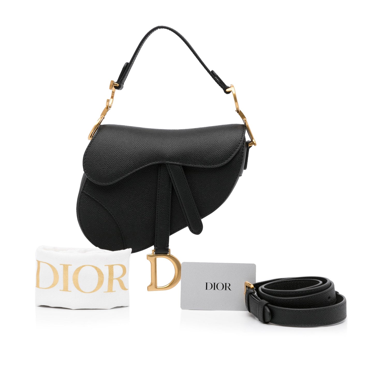 Dior Saddle Bag Mini Black Calfskin