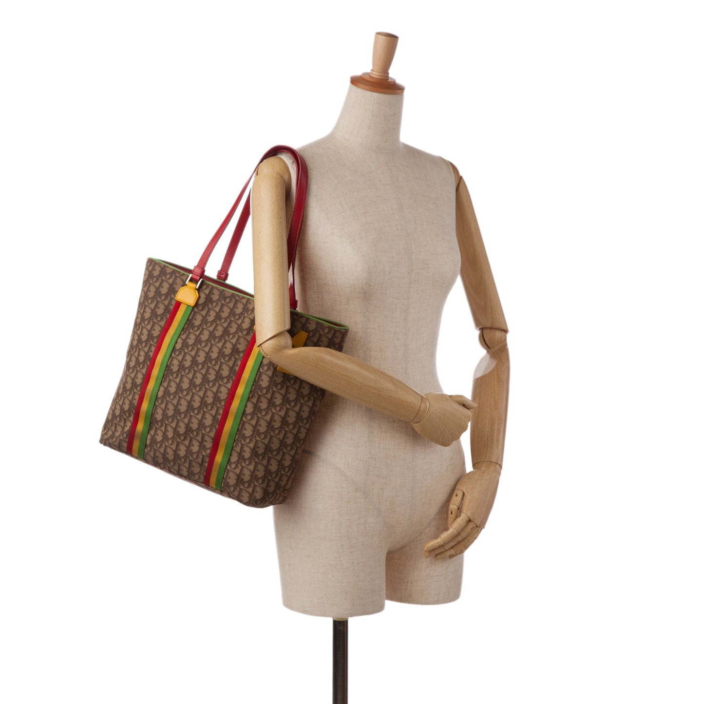 Brown Dior Diorissimo Rasta Tote Bag