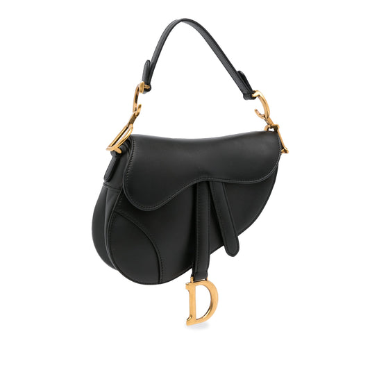 Dior Saddle Bag Mini Black Calfskin