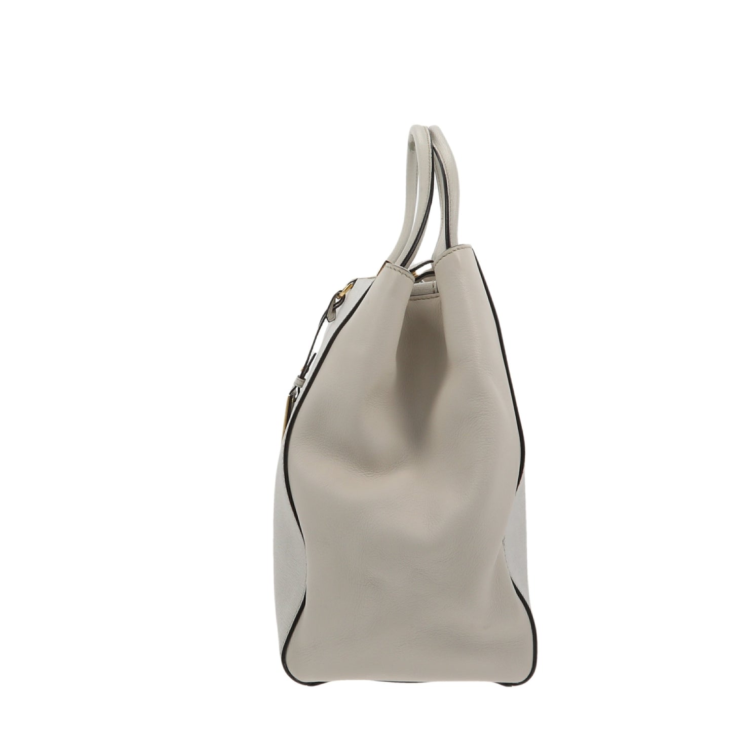 FENDI 2Jours Handbag in White Leather