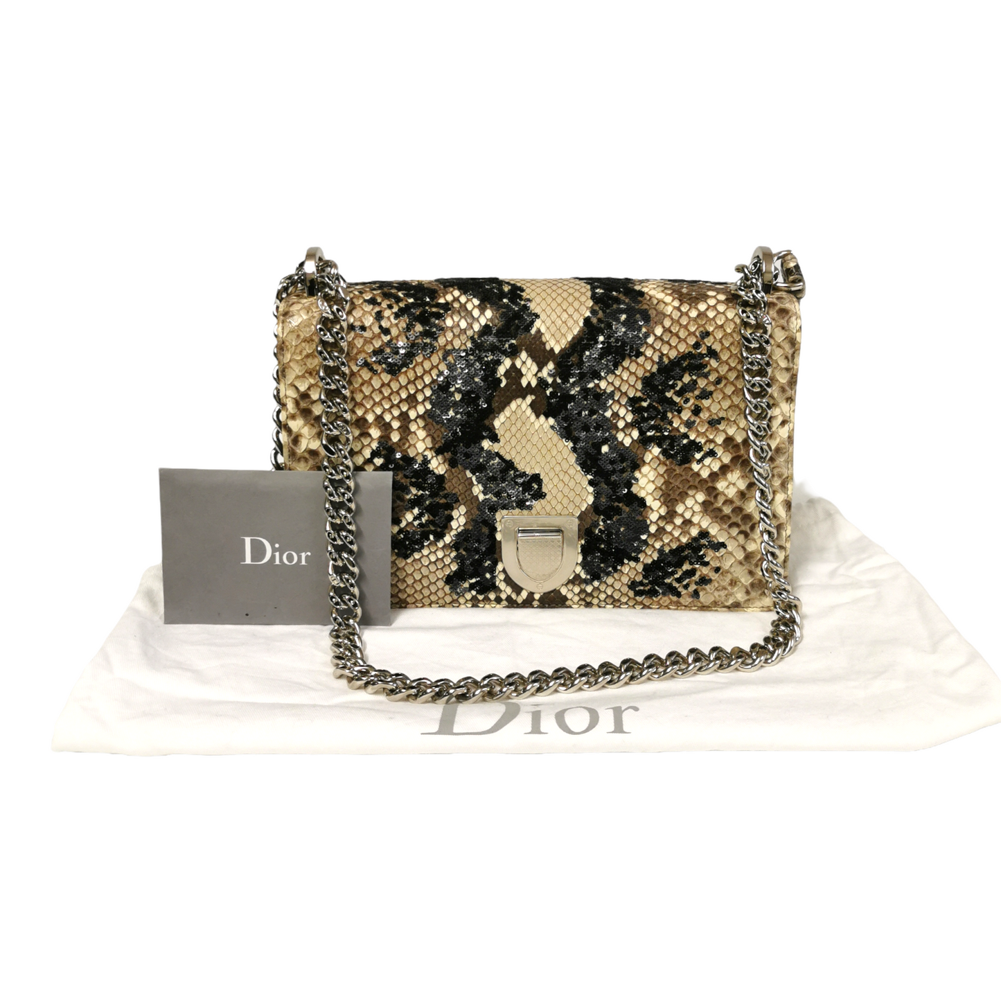 Dior Diorama Medium Embellished Python