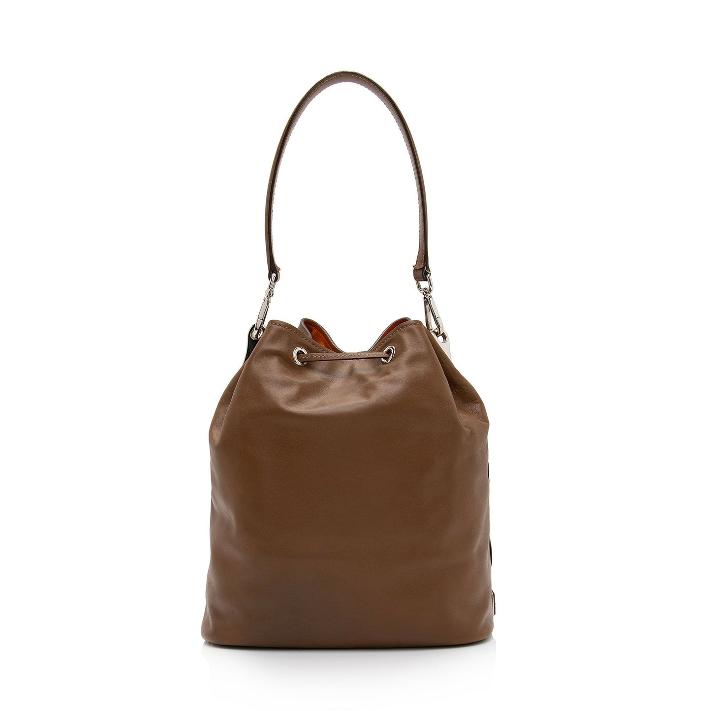 Prada Calfskin Drawstring Medium Bucket Bag (SHF-RUKaHy)