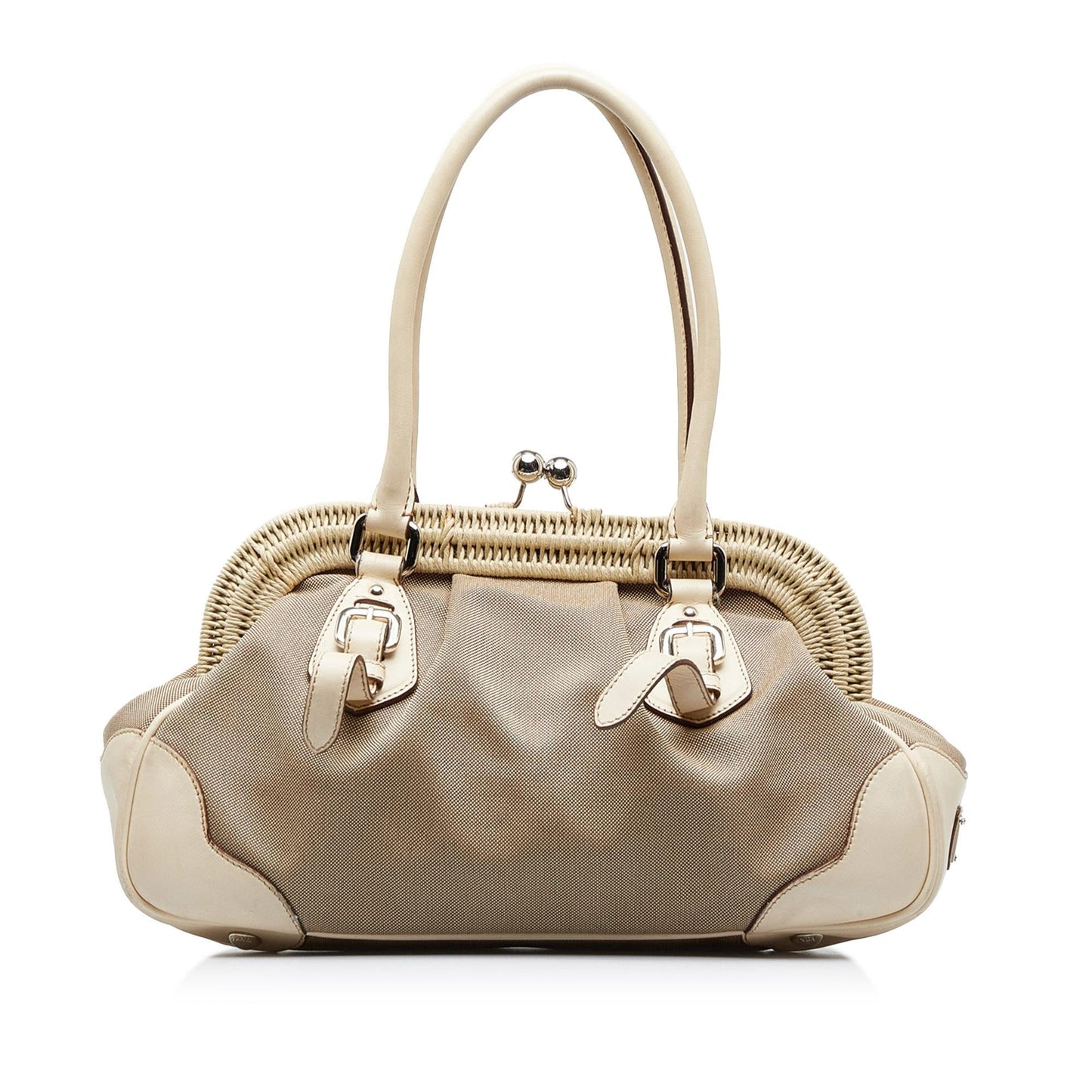 Prada Canapa Logo Frame Handbag (SHG-WZ7S4Z)