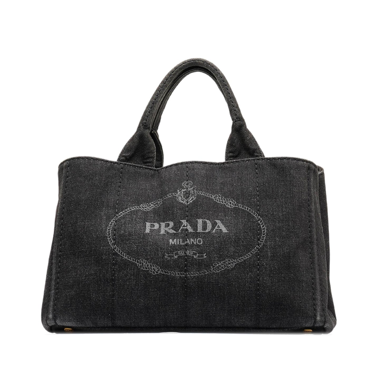 Prada Canapa Logo Satchel (SHG-Vt2KpI)