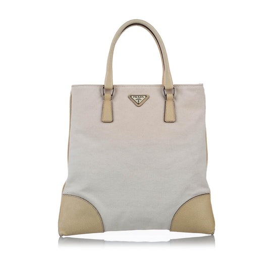 Prada Canvas Tote Bag (SHG-15538)