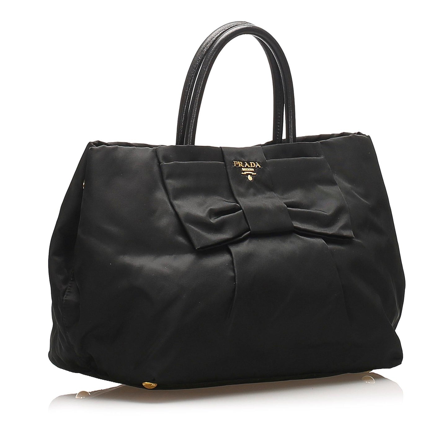 Prada Fiocco Bow Tessuto Tote Bag (SHG-13270)