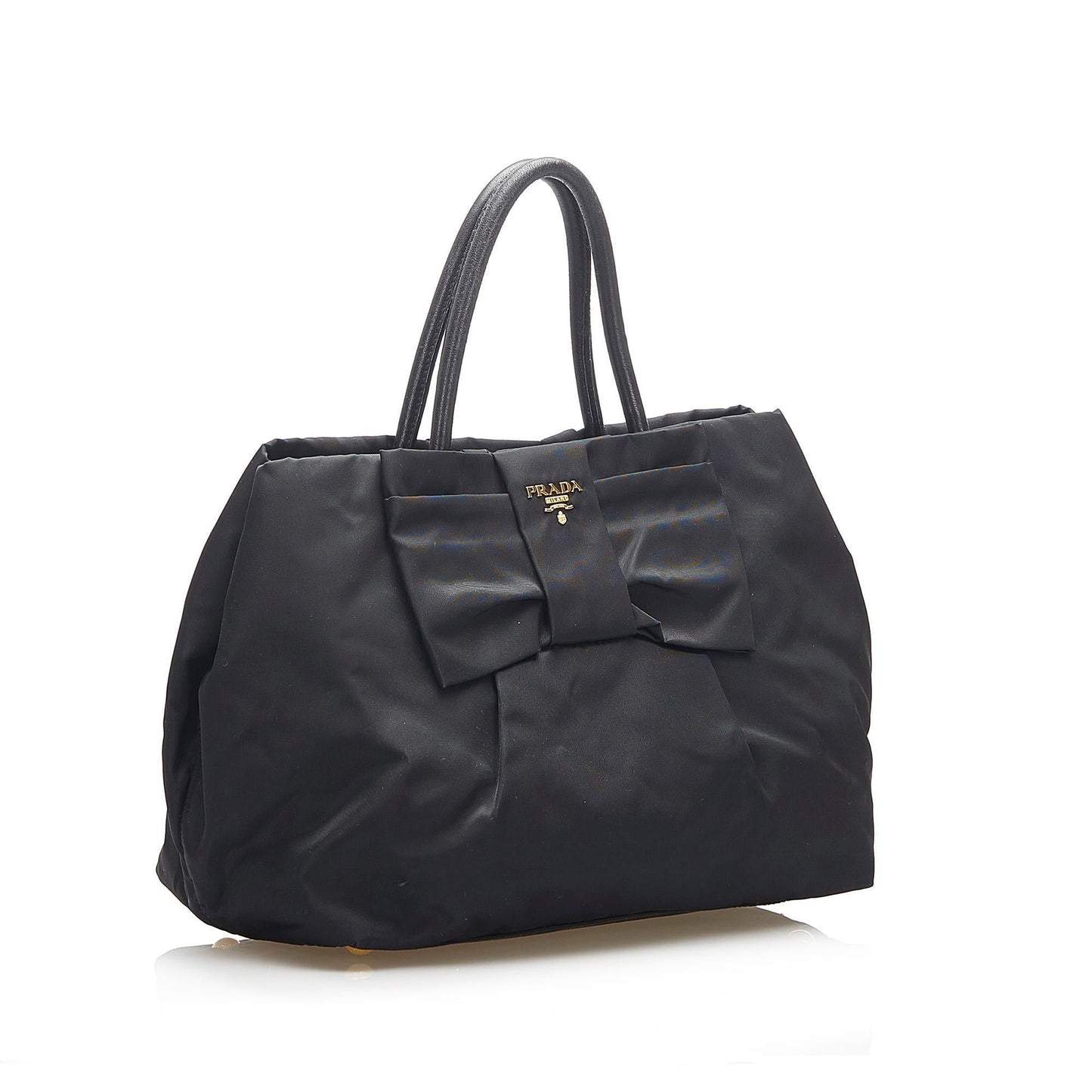 Prada Fiocco Bow Tessuto Tote Bag (SHG-15757)