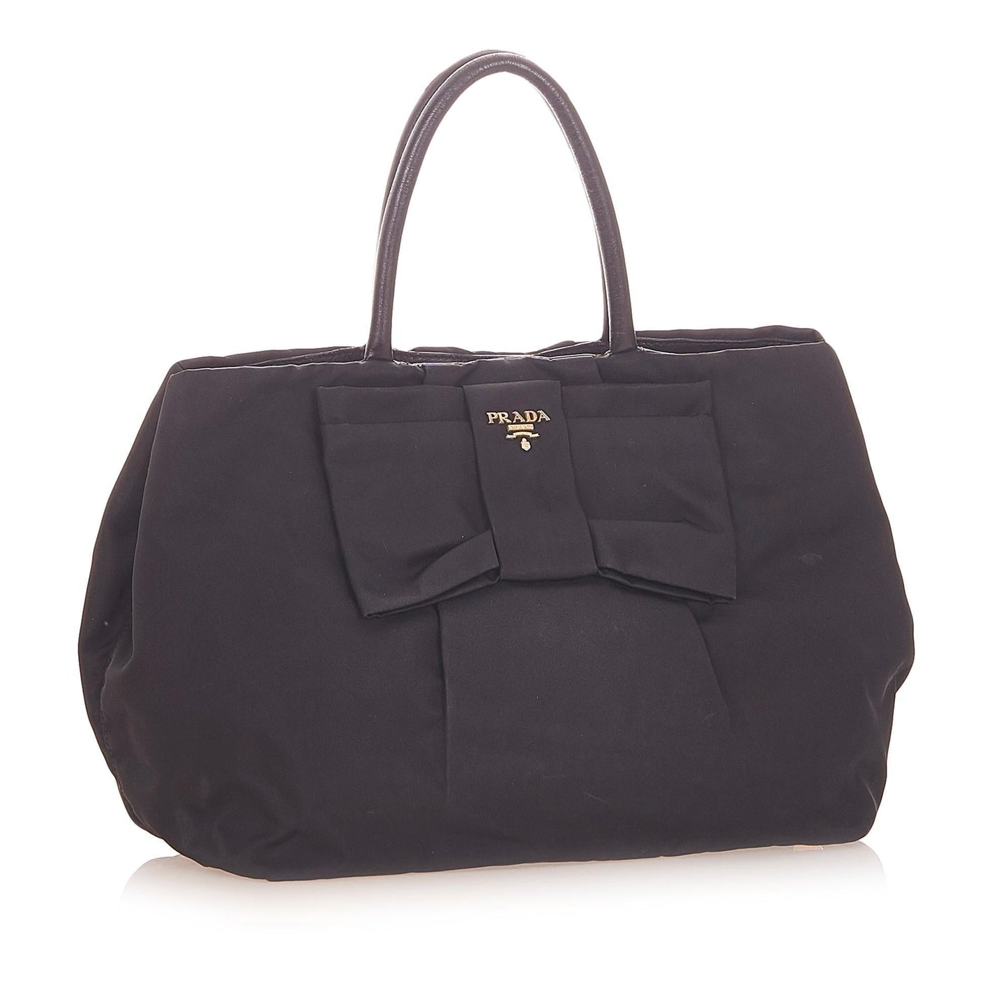 Prada Fiocco Bow Tessuto Tote Bag (SHG-19635)