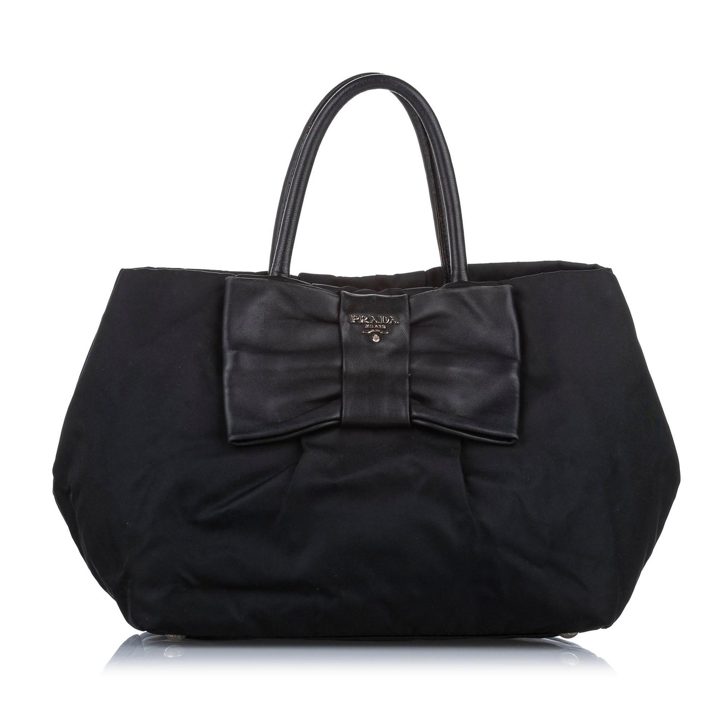 Prada Fiocco Bow Tessuto Tote Bag (SHG-20053)