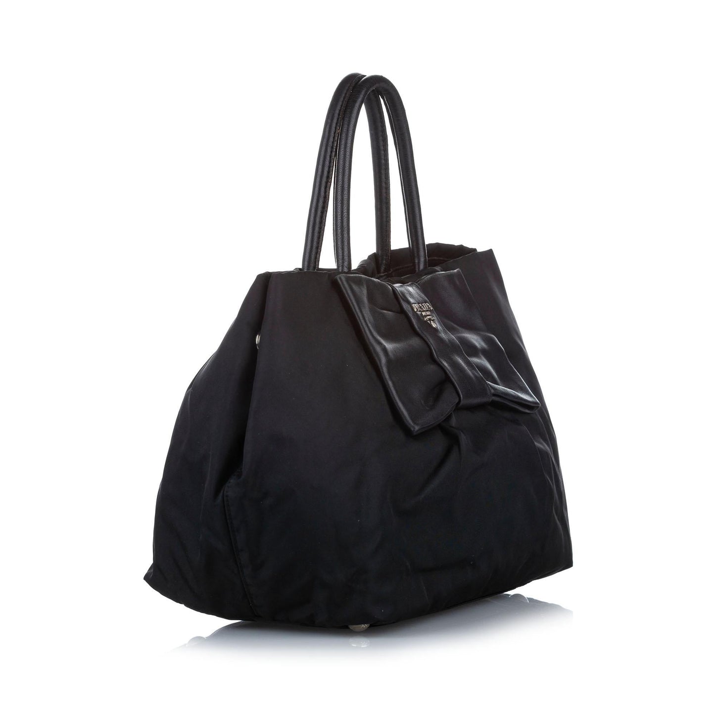 Prada Fiocco Bow Tessuto Tote Bag (SHG-20053)