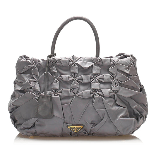 Prada Gathered Tessuto Tote Bag (SHG-14546)